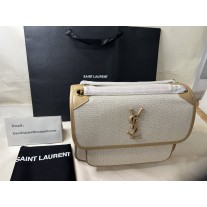 Saint Laurent Medium Niki Bag Natural Canvas