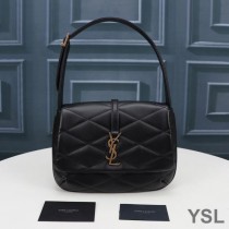 Saint Laurent LE 57 Hobo Bag In Quilted Lambskin Black/Gold