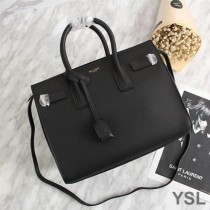 Saint Laurent Small Sac De Jour Bag In Leather Black