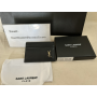 Saint Laurent Tiny Monogram Card Case In Smooth Leather Black/Gold