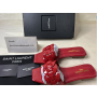 Saint Laurent Women Flat Mules Patent Leather Red